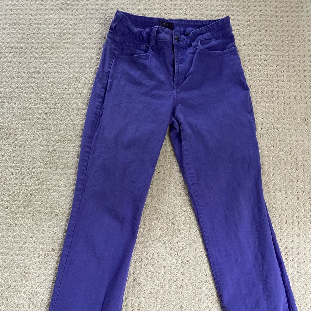 NYDJ Straight Jeans in Periwinkle Color
